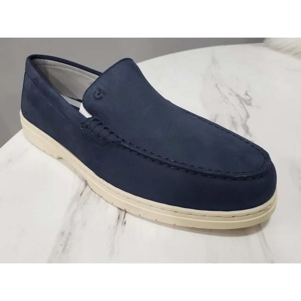 NEW NO BOX 9.5 Cole Haan Original Grand Greenwich Venetian NAVY NUBUCK LOAFER
